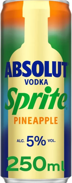 Vodka and Sprite Pineapple|Absolut Hot