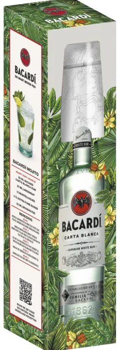 Bacardí Carta Blanca met glas|Bacardi Outlet