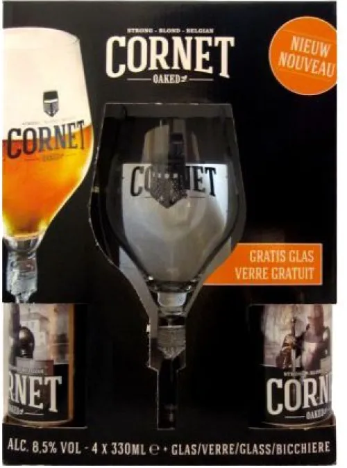 Oaked Cadeauverpakking met Glas|Cornet New