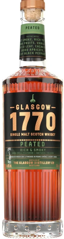 1770 Glasgow Distillery Peated Single Malt|Glasgow 1770 Distillery Best