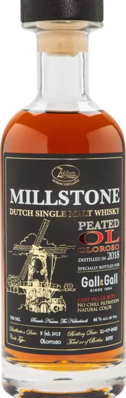 Millstone Single Malt Peated Oloroso 2018 Gall&Gall Editie|Laphroaig Online