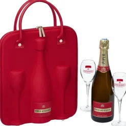 Piper-Heidsieck Brut Travelbag + 2 glazen cadeauverpakking|Piper Heidsieck Discount
