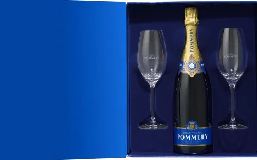 Brut Royal Cadeaupakket met 2 Flutes|Pommery Outlet