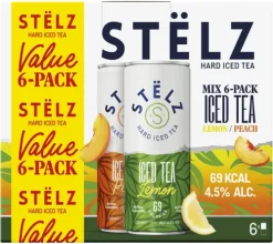 Hard Iced Tea 6-pack Peach & Lemon|STËLZ New