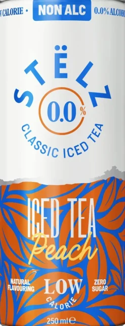 Stëlz Iced Tea Peach Alcoholvrij|STËLZ Hot
