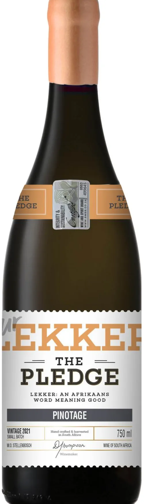 The Pledge Our Lekker Pinotage|The Pledge Online
