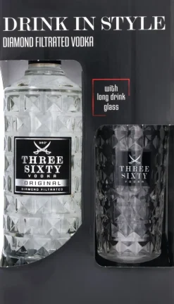 Three Sixty Vodka Cadeauverpakking|Three-Sixty